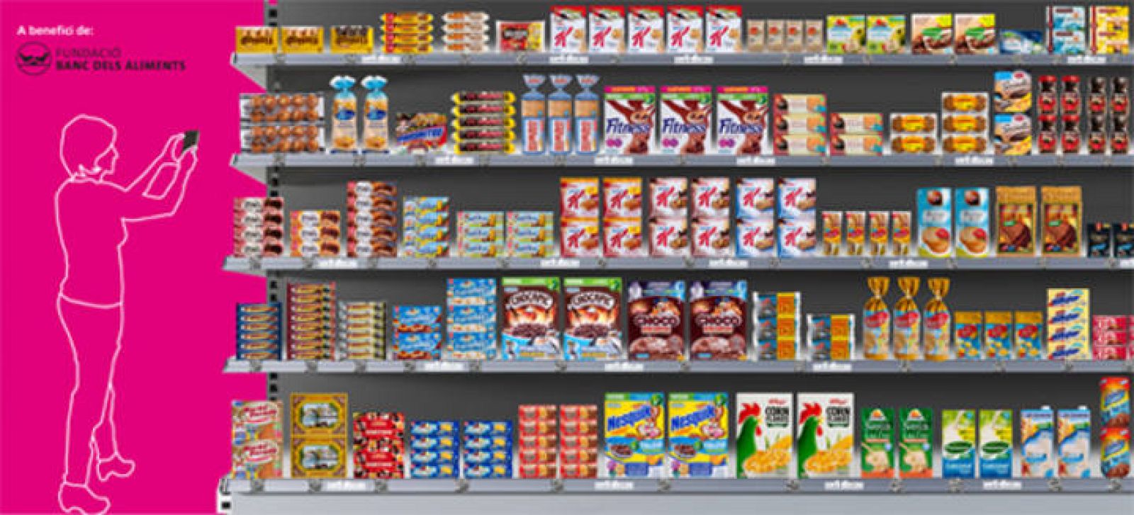 El supermercado virtual en las estaciones de metro llega a Barcelona