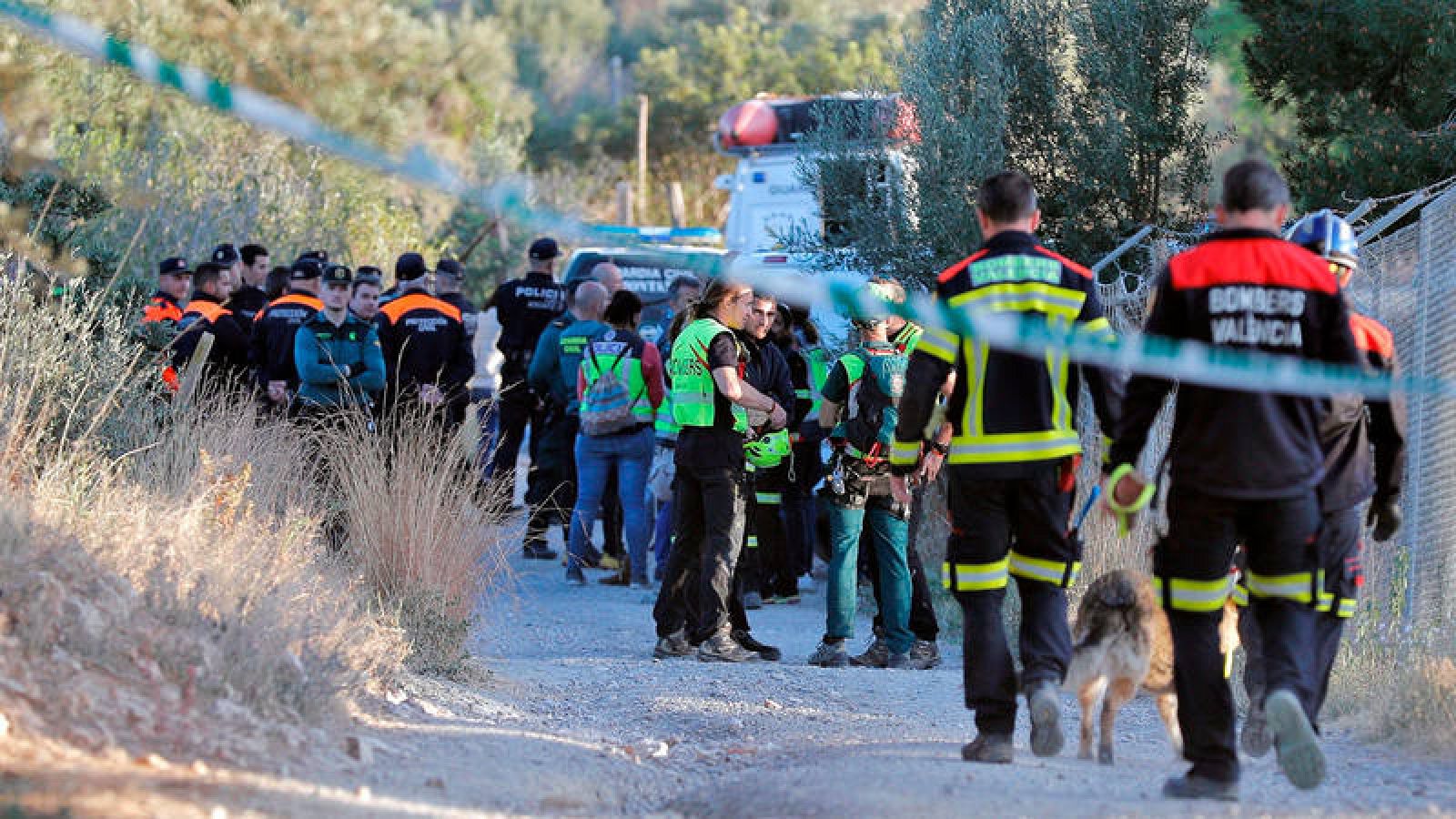 La Guardia Civil buscando a los dos menores el pasado 14 de marzo en Rocarfort
