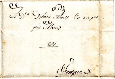 Cartas cruzadas Terque, 1835