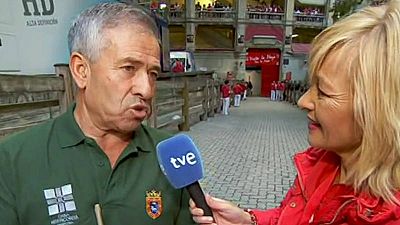 José Miguel Araiz 'Rastrojo', en una imagen de archivo, entrevistado por TVE