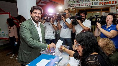 Fernando López Miras, candidato del PP a la presidencia de Murcia Fernando López Miras, candidato del PP a la presidencia de Murcia