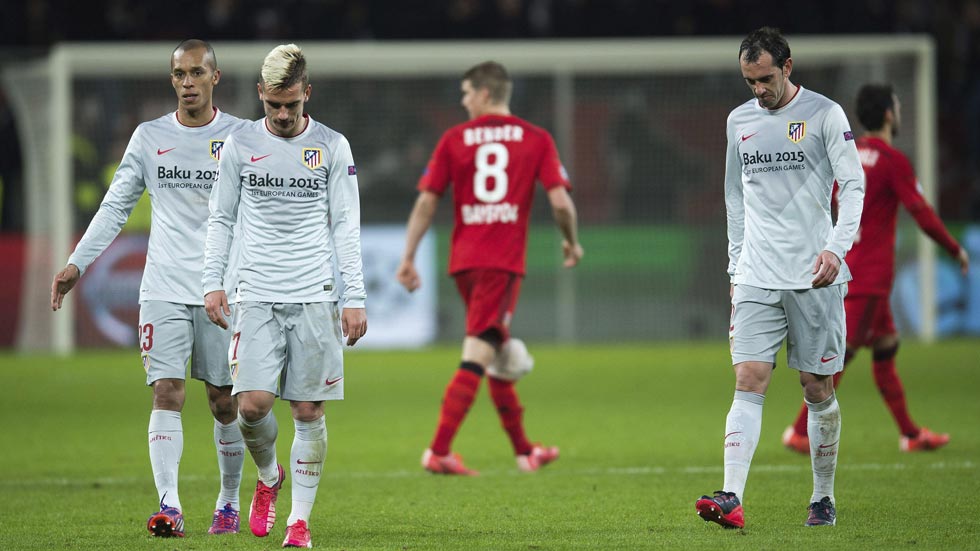 El Atlético de Madrid pierde ante el Bayer Leverkusen por 1-0