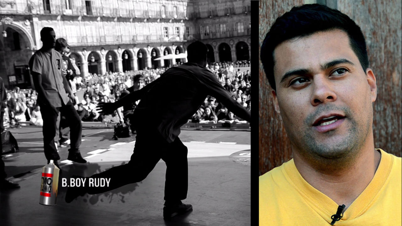 B.boy Rudy, uno de los históricos del breakdance y una de las personas que más ha contribuído a hacer más grande esta cultura