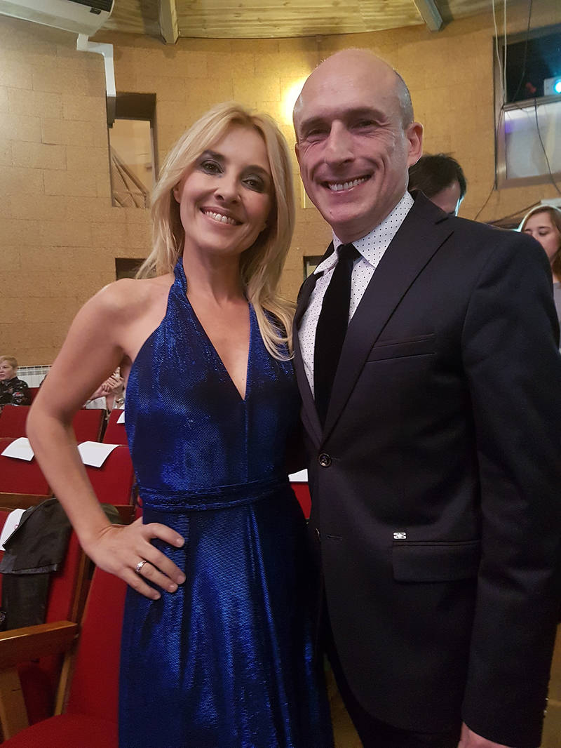 Cayetna Guillén Cuervo y Antonio Gárate durante la entrega de los Premios Pop Eye 2017