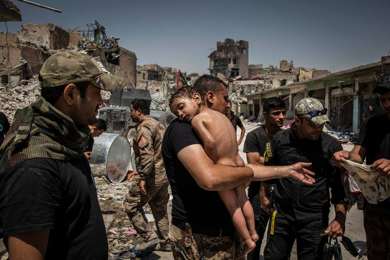 Foto correspondiente a la liberación de Mosul. Ivor Prickett para el 'New York Times' World Press Photo nominees