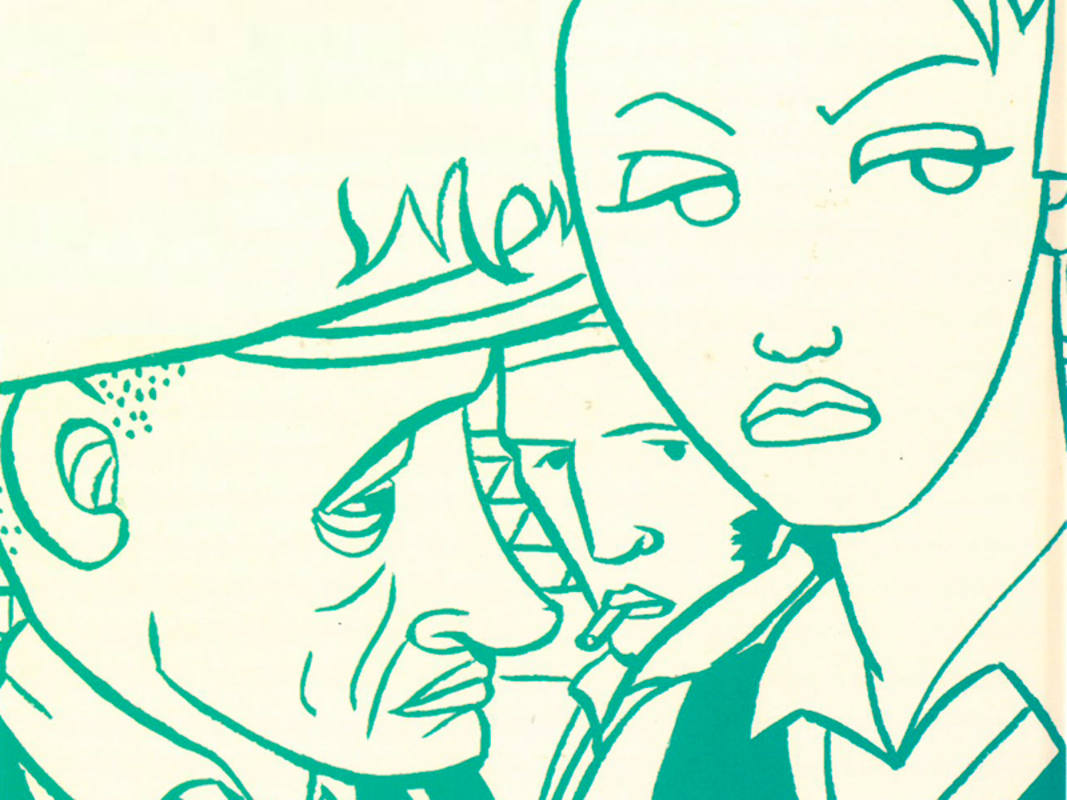 Fragmento de la contraportada de 'Ocho poemas. Novela gráfica'