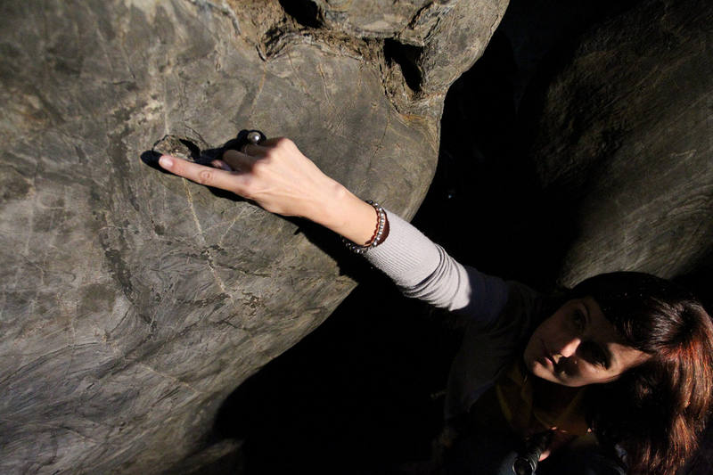 Interior del yacimiento paleolítico de la Cueva de Ardales en Málaga