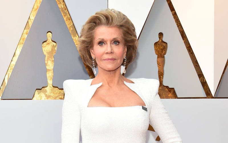 Jane Fonda ha lucido el pin de