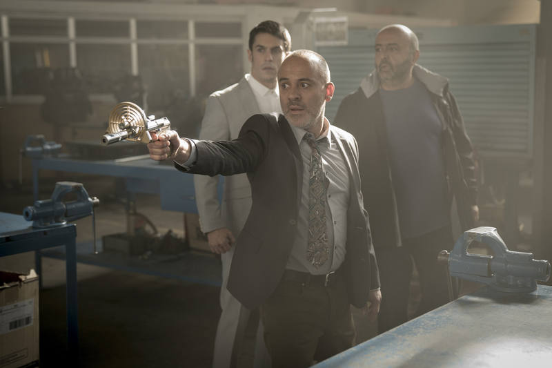 Márquez, el Enlace y Sebas en la ficción 'Estoy Vivo'