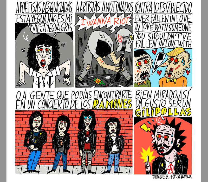 Página de 'Historia inventada del punk'