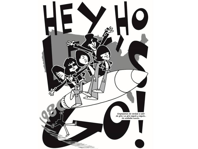Página de 'Ramones. La novela gráfica'
