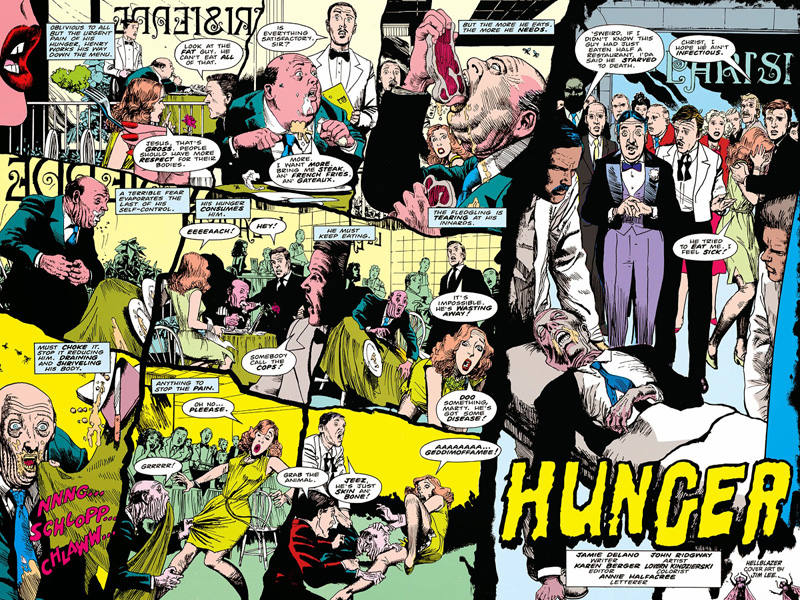 Páginas de 'Hellblazer', de Jamie Delano