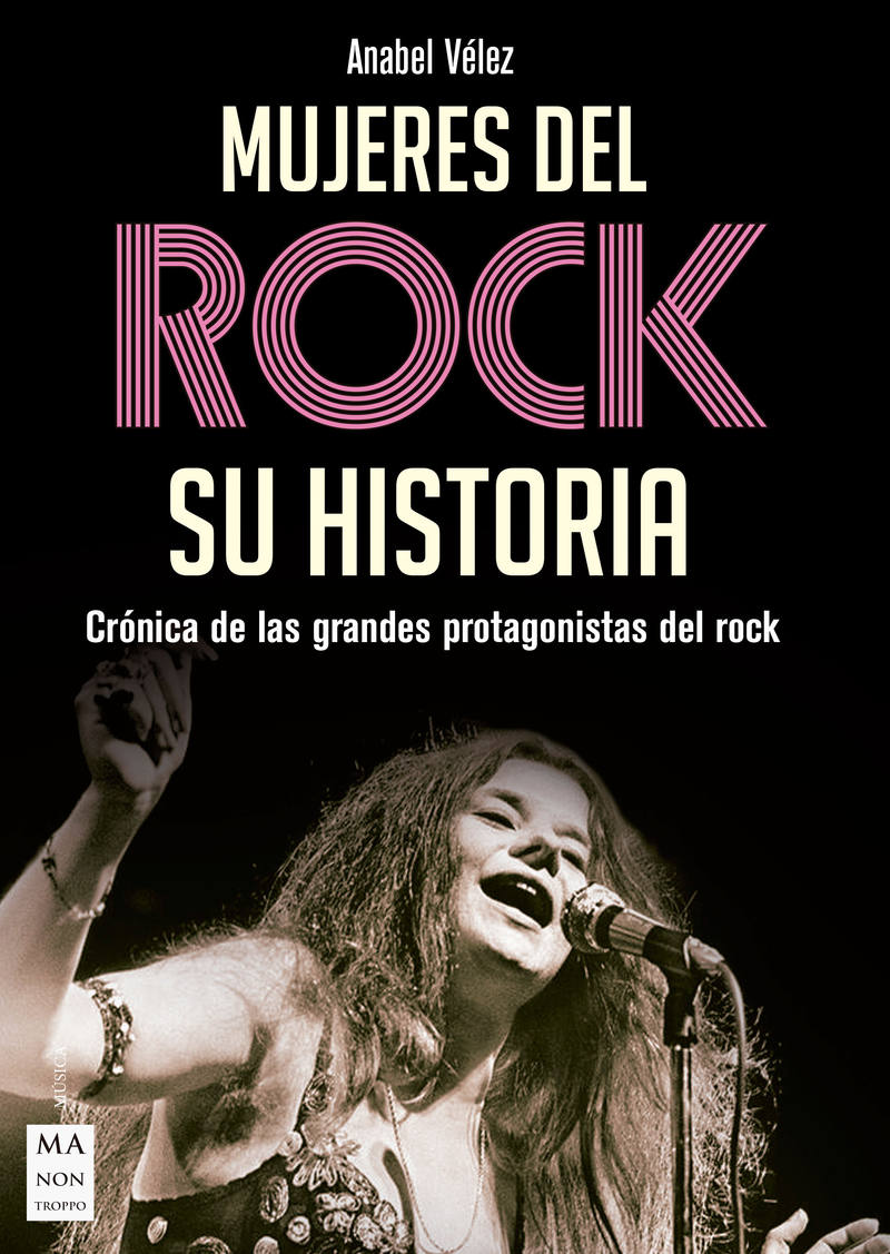 Portada del libro 'Mujeres del rock', de Anabel Vélez