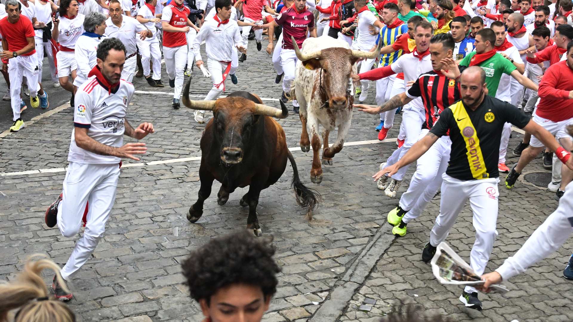 Primer Encierro San Ferm N Carrera V Deo Y Heridos