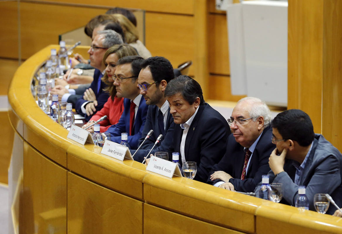 Reunión del grupo socialista en el Senado
