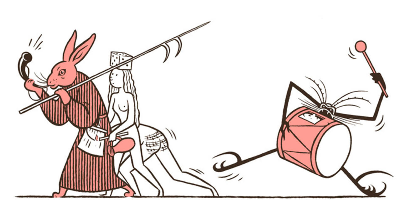 Viñeta de 'El tríptico de los encantados (Una pantomima bosquiana)'