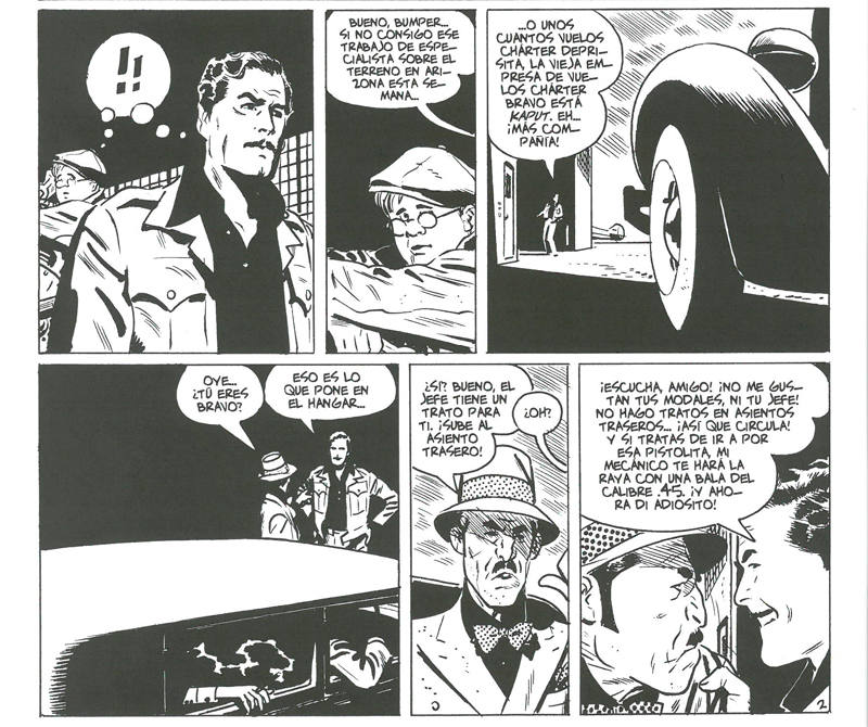 Viñetas de 'Bravo for adventure', de Alex Toth