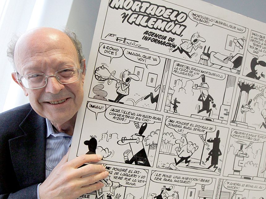 Francisco Ib&aacute;&ntilde;ez celebra su 75 cumplea&ntilde;os dibujando