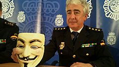 La Policía Nacional explica la detención de la 'cúpula' de Anonymous en España