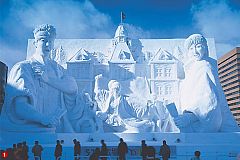 On Off: Esculturas de hielo