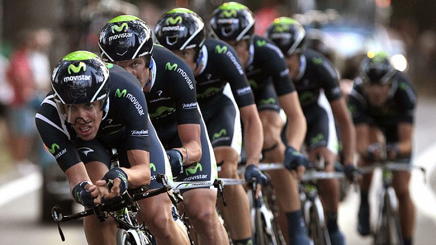 El Movistar Team se lleva la  contrarreloj 
