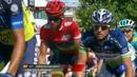 Contador sigue de rojo y Bennati triunfa en la etapa más larga de la Vuelta, 204 kms