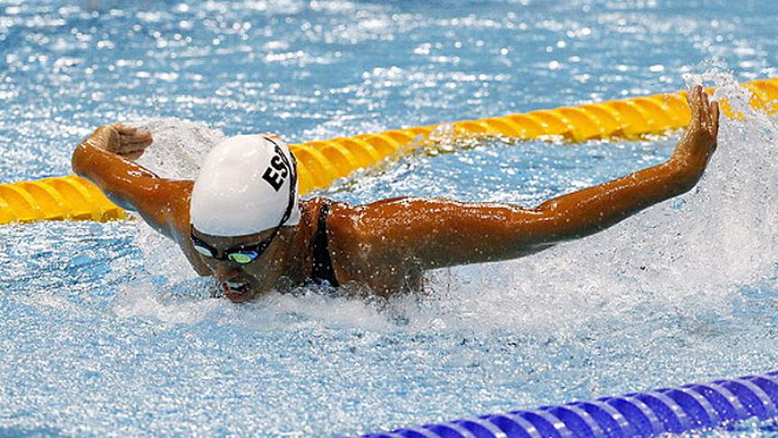 Plata para Teresa Perales en 50m mariposa, su quinta medalla