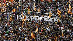 Cientos de miles de personas se manifiestan a favor de la independencia de Cataluña