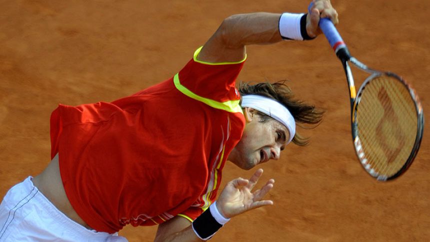 David Ferrer no falla y suma el primer punto para Espa&ntilde;a