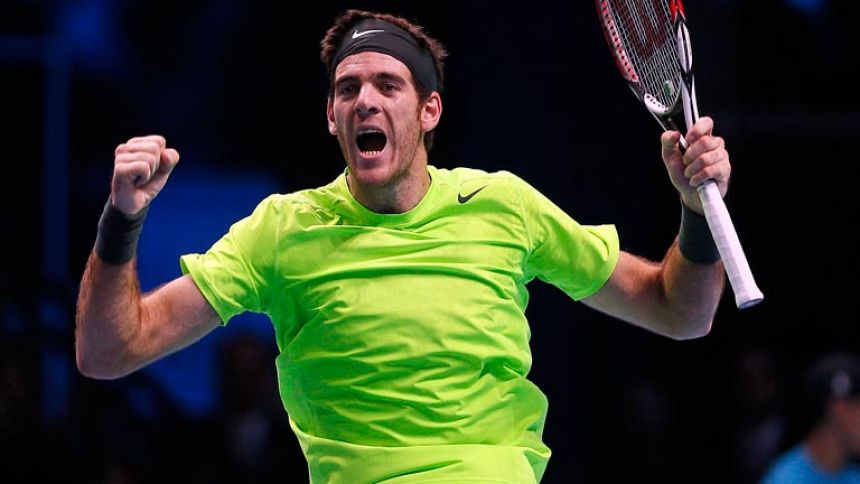 Del Potro vence a Federer en la Copa Masters