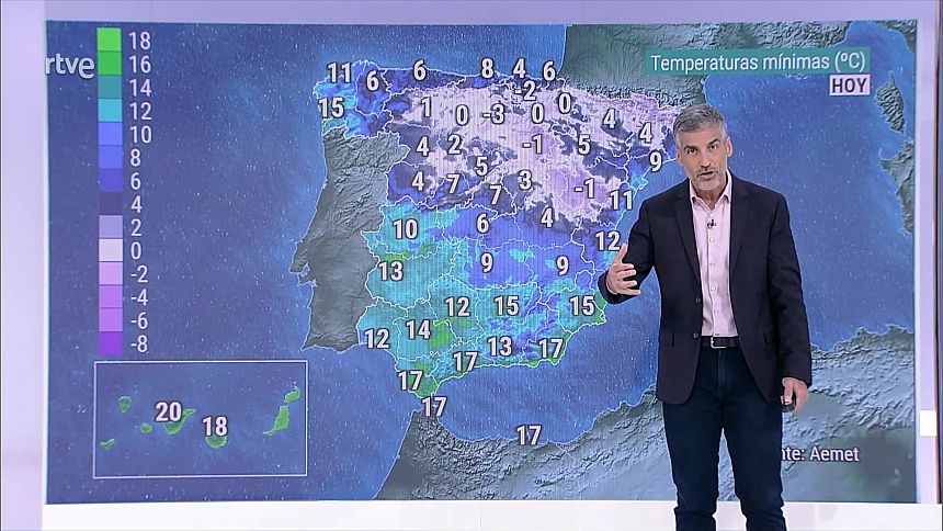 Intervalos de viento fuerte en el Estrecho, Alborán, litoral noroeste de Galicia, Ampurdán y este de Baleares