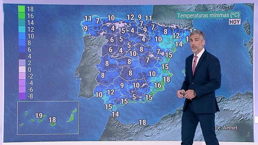 Intervalos de viento fuerte con rachas muy fuertes en Canarias, Alborán y litorales del norte de Galicia y Cantábrico occidental