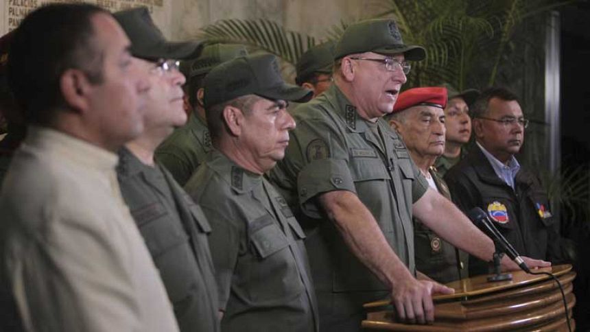 El ministro de Defensa de Venezuela llama a la "unidad"