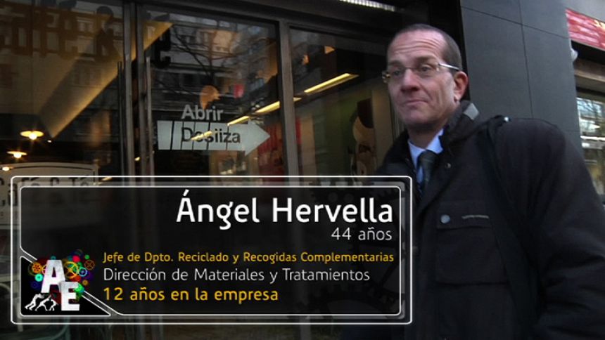 Ángel Hervella (44 años) Jefe del Dpto. de reciclado y recogidas complementarias