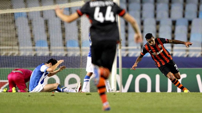 La Real puso el juego y Teixeira los goles en la victoria del Shakhtar