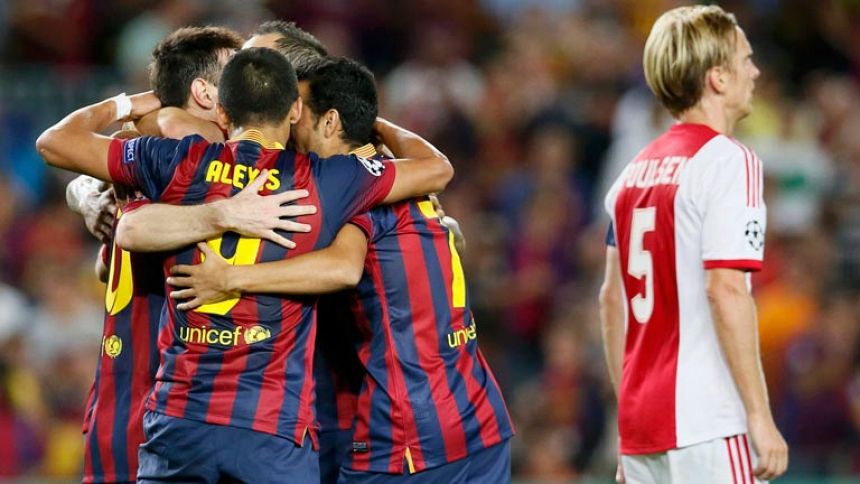 El Barça arranca la Champions con goleada y 'hat-trick' de Messi