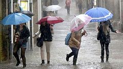 Fuertes lluvias en Galicia, Castilla y León y Extremadura
