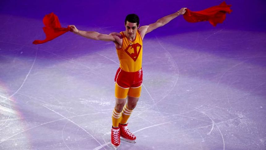 Clase de aerobic de Javier Fernández para cerrar su actuación en Sochi