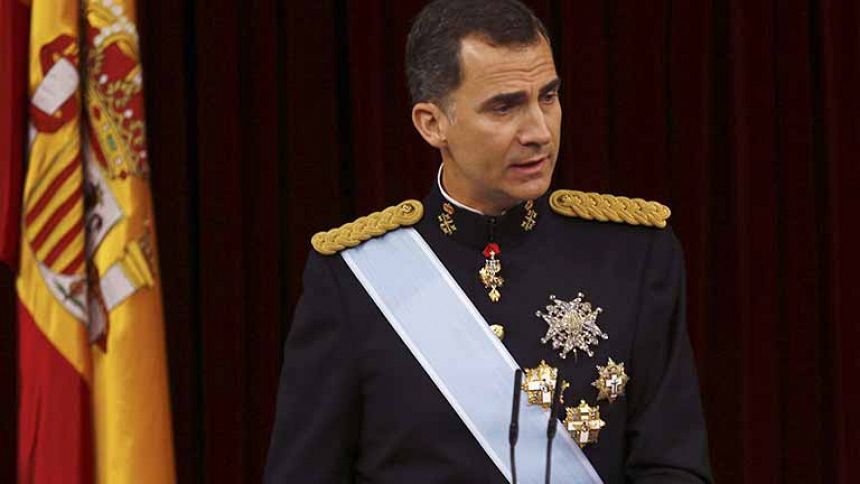 El rey Felipe VI ofrece una "monarquía renovada para un tiempo nuevo"