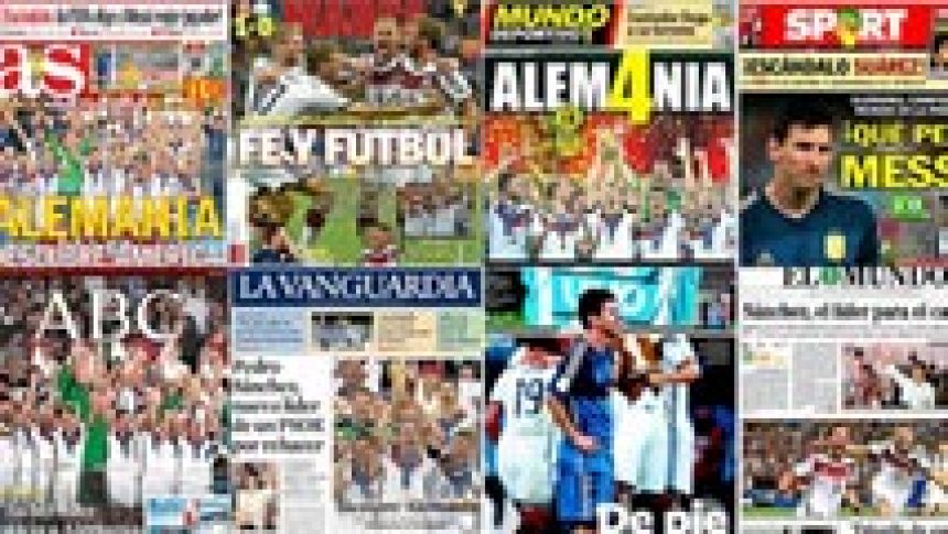 La prensa alemana elogia el Mundial ganado en Brasil