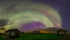 Auroras boreales 2015 de Islandia en agosto