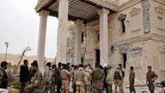 El Ejército sirio desactiva las minas que los yihadistas del Estado Islámico habían colocado en los yacimientos de Palmira