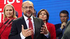 Schulz reconoce la derrota histórica del SPD y anuncia el fin de la coalición con Merkel