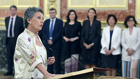 Rosa María Mateo promete una "RTVE plural e independiente" al asumir el cargo de administradora única provisional