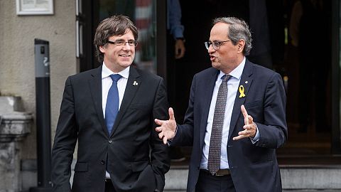 Torra y Puigdemont se reúnen en Bruselas para preparar el nuevo curso político