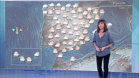Nieve en el norte y lluvias persistente en el Baleares