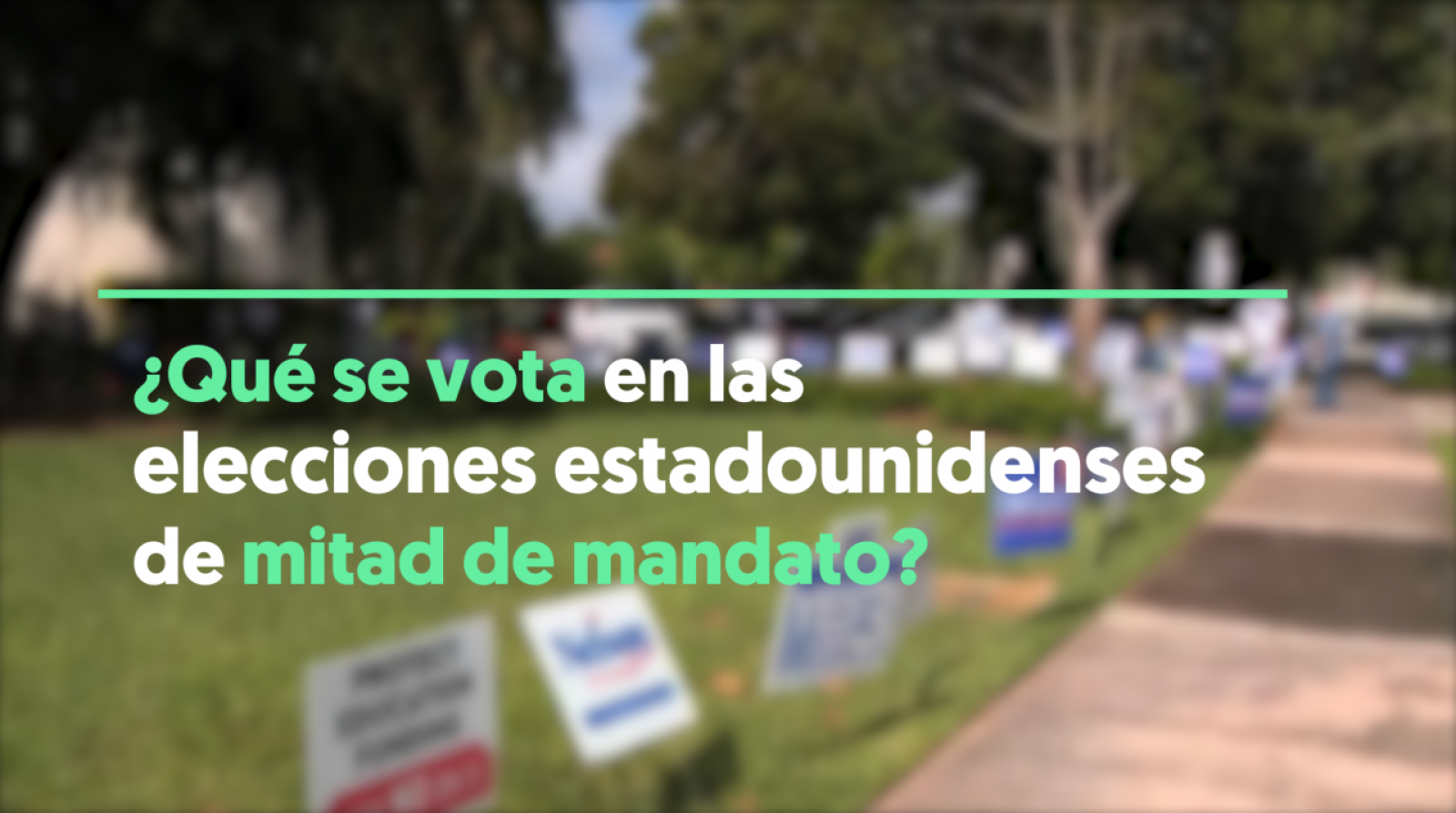 ¿Qué se vota en las elecciones estadounidenses de mitad de mandato?