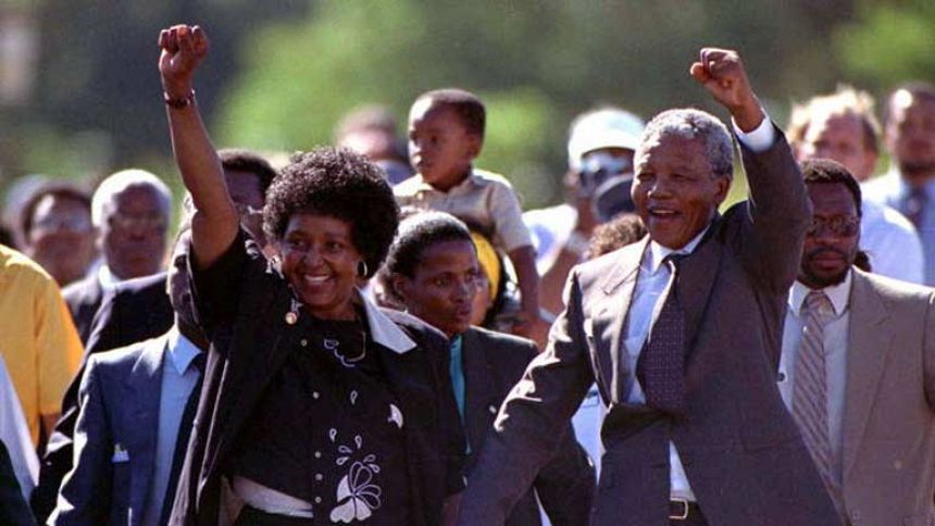 Jura de Nelson Mandela como nuevo presidente de Sud&aacute;frica en 1994