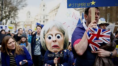 Cientos de miles de británicos se manifiestan en Londres para pedir una nueva consulta del 'Brexit' Cientos de miles de británicos se manifiestan en Londres para pedir una nueva consulta del 'Brexit'