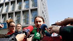 Pablo Iglesias comparece en la Audiencia Nacional como perjudicado en el caso Villarejo